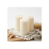 SET 3x LED sveća BRILLO LED/3xAAA 15 cm krem boje + daljinski upravljač