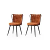 Hanah Home Set trpezarijskih stolica Kuşakli 224 V2, 2 komada, Narandžasti