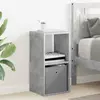 Noćni ormarić s ladicama Betonski sivi 30,5 x 27 x 59,5 cm