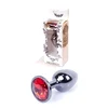 Jewellery Dark Silver PLUG- Red