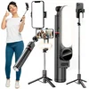 shumee Selfie palica, držalo za stativ, svetilka, selfie palica 360 USB + daljinski upravljalnik za telefon