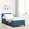 LED Box Spring Krevet Tamno plava 90 x 200 cm Baršun