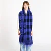 Šali Off-White Bookish Check S Cobalt Blue/ Light Blue Universal