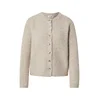 noar studios Pletena jopa BUTTONED CARDIGAN temno siva