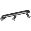Eglo Sarria spot/3, led, gu10, 3x5w, 3x400lm, hrom/crna