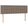 Vidaxl Posteljno vzglavje taupe 144x5x78/88 cm blago