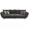 VELIKA SOFA tekstil crna