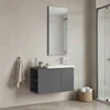 HANAH HOME Kupatilski ormarić sa umivaonikom i ogledalom (2 komada) Perla 80 570