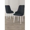 Hanah Home Set stolica Trex, 46x95x42 cm, 6 komada, Antracit-bele