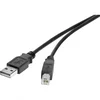 Renkforce USB 2.0 priključni kabell [1x USB 2.0 vtič A - 1x USB 2.0 vtič Micro-B] 0.15 m črne barve pozlačeni kontakti Renkforce