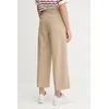 Hlače Tommy Hilfiger ženske, bež barva, WW0WW45463
