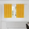 Zavjese za zamračivanje 2 pcs Žuta 140 x 140 cm Baršun
