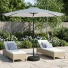 Suncobran za vrt s LED svjetlima i postoljem 300 x 300 cm