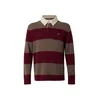 GANT Pulover pikčasto rjava/bordo/volneno bela