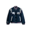 Tommy Jeans Prehodna jakna BEST VARSITY mornarska/živo rdeča/bela