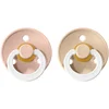 BIBS Colour dude (okrugle) - Blush GLOW/Vanilla GLOW (vel.2)