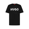 HUGO Majica Dulivio črna/bela