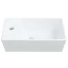 vidaXL Umivalnik bel 48x25x15 cm keramični