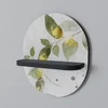 shumee ELEGANT BOTANICS Ovalna polica črne barve