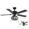 Stropni ventilator črn 107,5 cm s potegom - Mistral Busa