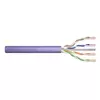CAT 6 U-UTP installation cable, 250 MHz, AWG 23/1 Dca (LSZH-1), 305 m, paper box, simplex, purple