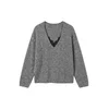 VERO MODA Pulover VMBERRY pegasto siva