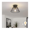 Brilagi - LED plafonski luster CERIA WIRE 1xE27/40W/230V O 30 cm crna
