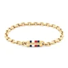TOMMY HILFIGER Zapestnica Bruce mornarska / zlata / rdeča / bela