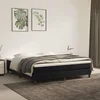 Okvir za krevet s oprugom crni 160x200 cm baršunasti