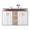 BOXXX komoda (139/90/34cm), bela-sonoma hrast