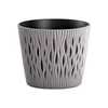 Prosperplast Prevleka za cvetlični lonec SANDY 2v1 plastična mat d23x19cm, siva