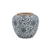 Homestar Vaza TITAN STONE D20xV18 cm, modri cvet