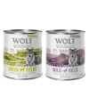 10% popust! Mokra pasja hrana Wolf of Wilderness mešana pakiranja - 6 x 800 g: SENIOR Free-Range Meat mešano pakiranje