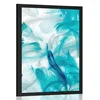 Plakat zelena peresa - 30x45 silver