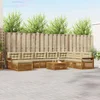 Set vanjskih sofa 9 pcs Prirodna i bež Čvrsto drvo akacije