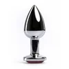 Anal butt plug metal silver