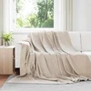 Pokrivači za bacanje 24 pcs Bež 240 x 220 cm Runo