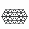 Črna silikonska podloga za vroče lonce Zone Triangles