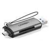 Ugreen Čitalec pomnilniških kartic UGREEN SD / micro SD z USB-C / USB-A