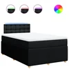Vidaxl Box spring postelja z vzmetnico črna 120x190 cm blago