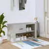 Ormarić za cipele boja betona 80x35x45 cm konstruirano drvo