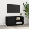 TV ormarić Crna 80 x 35 x 40,5 cm od masivne borovine
