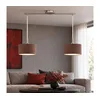 Eglo - LED lestenec na kablu TUNJA 2xE27/60W/230V matni krom/rjava