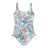 VENICE BEACH Enodelne kopalke Swimsuit Caru Venice Beach svetlo modra/zelena/oranžna/bela