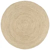 Ručno rađeni tepih od jute sa spiralnim uzorkom bijeli 90 cm