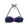 LASCANA Bikini zgornji del mornarska/turkizna/temno modra/temno roza