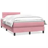 Vidaxl Box Spring postelja z vzmetnico Pink 120x220 cm Velvet