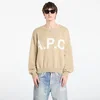 Pulover A.P.C. Logo Jumper UNISEX Beige M