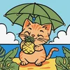Rayher. Slikanje po številkah, Kitty and pineapple