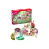 Schleich SLH42445 Schleich Cvetla Bayala hiša - sijajna cvetlična hiša s samorogi, jezerom in hlevom